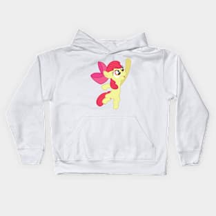 Jumping Apple Bloom Kids Hoodie